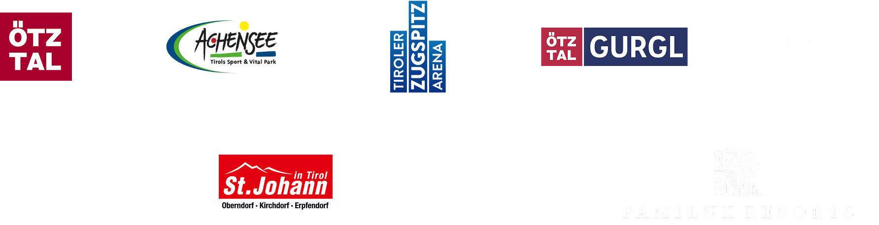 Unsere Kunden: Ötztal, Tiroler Zugspitz Arena, Achensee, Gurgl, Imst