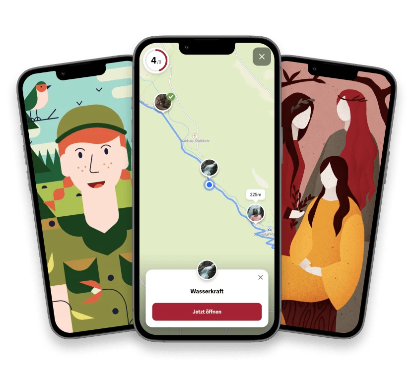 wunderweg App Screens