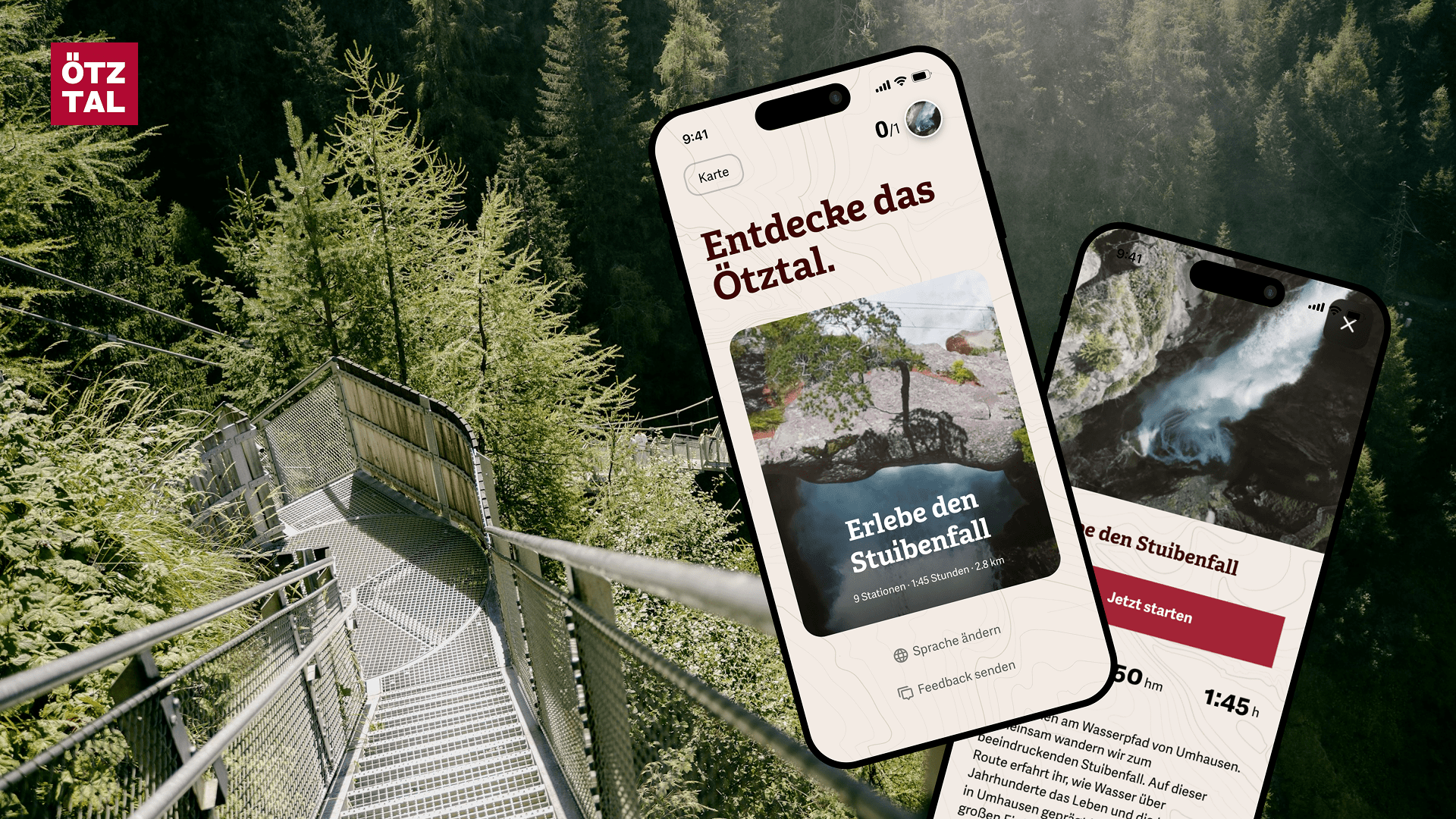 Digitaler Entdeckerweg Stuibenfall im Ötztal - die App