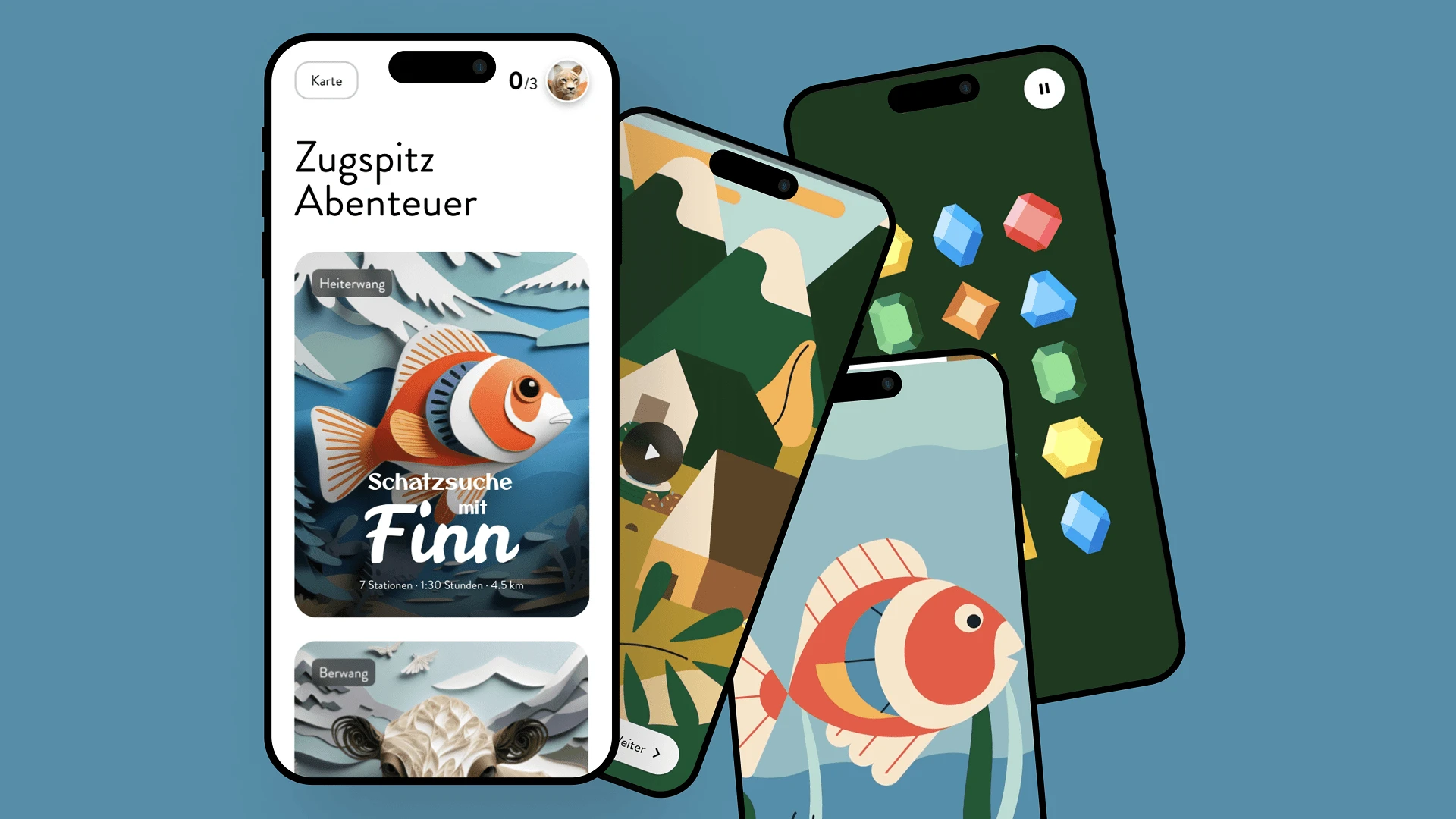 Schatzsuche mit Finn - Digitaler Erlebnisweg in Heiterwang