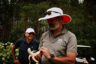 Peter Mall (TVB St. Anton) (vorne) und Oliver Schwarz (TVB Ötztal) (hinten)