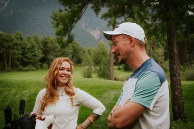 Katharina Gerber (Gerber Hotels) und Florian Gapp (wunderweg)