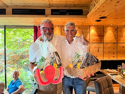 Bruttosieger Buggi Haslwanter (Dorfstadl Kühtai) und Anton Pale (TVB Serfaus)