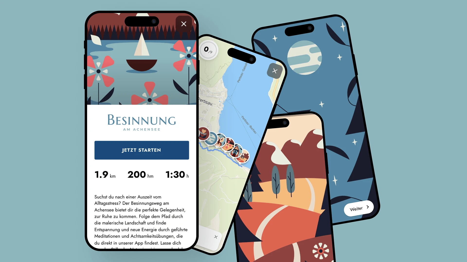 Besinnung am Achensee – Wegverlauf