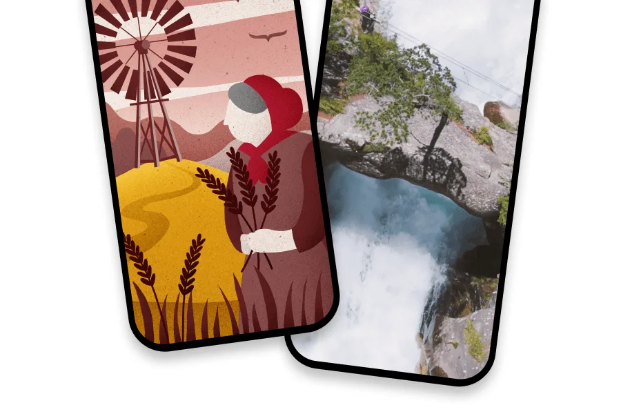Storytelling-Illustration und Naturvideo