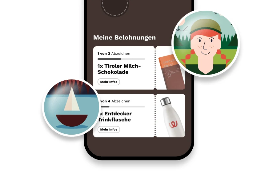 Belohnungen und Abzeichen in der App